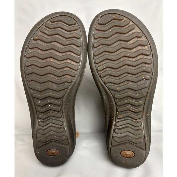 UGG Gaviota Ankle Boots Womens Size 6 EUR 37 Tan Suede Leather Sheepskin Fringe - Picture 15 of 16